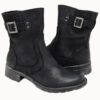 V-ITALIA 1120 Aida Black Sended Nubuck Burnished Genuine Leather