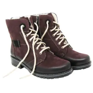 V-Italia 476 Brigida Plum Leather Water Resistant