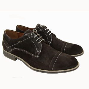 V Italia Renaldo Crosta Dark Brown Nubuck Leather