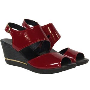 V-Italia Karissa Red Naplack Genuine Leather 36 , 38, only left