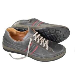 V-Italia  150 Rocco 2 In Gray Distress Genuine  Leather