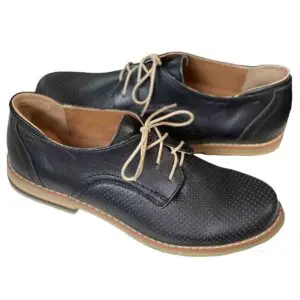 V Italia Gina Black Soft Nappa Oxford