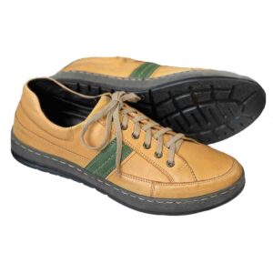 V-Italia 150 Up Rocco 2 on new sole in Yellow Green combo leather