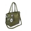 V ITALIA SYRENA 105 OLIVE  PEBBLE GENUINE LEATHER