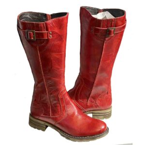 Nicola Venezia Mano  Red Genuine Leather  Boots  only 38 left