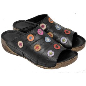 Vital Arch  Kathy comfort open toe slide in soft genuine leather - only size 38 left