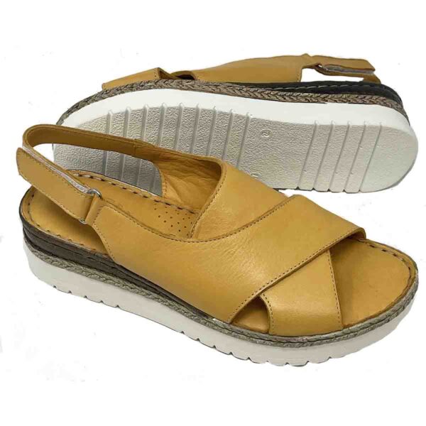 Vital Arch Salsa Soft Nappa Leather in Soft Yellow - Image 3