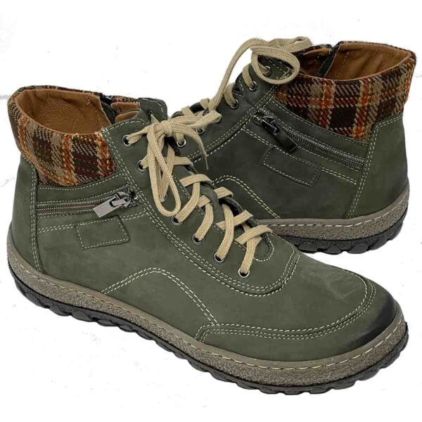 V-Italia-1041-Kiki2 in Olive Water Resistant Genuine Leather - Image 3