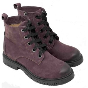 Nora Plum Genuine Nubuck Leather  Water Resistant