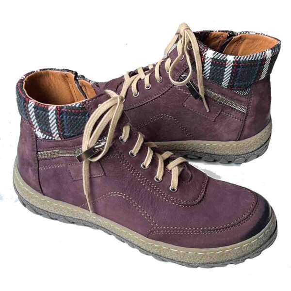 V-Italia-1041-Kiki2 in Plum Water Resistant Genuine Leather - Image 3