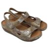Vital Arch Angela 619 Comfort Therapeutic Sandals in Cappuccino Printed Genuine Leather