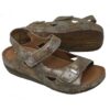Vital Arch Angela 619 Comfort Therapeutic Sandals in Cappuccino Printed Genuine Leather - Image 3