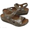 Vital Arch Angela 619 Comfort Therapeutic Sandals in Cappuccino Printed Genuine Leather - Image 2