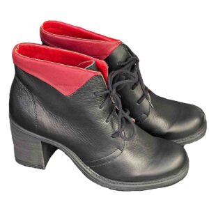 Yolanda Black and Red combo in soft nappa  genuine leather- only size 37