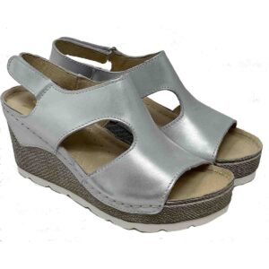 Juliana white silver genuine leather - only 37 left