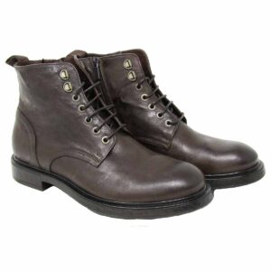 Nando Dark Brown Dressy Lace Up Boots only size 45 left