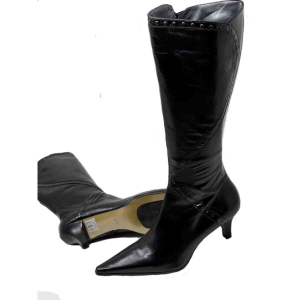 Bettina slim cafe boots on one inch heel - only 37 and 39 left - Image 2