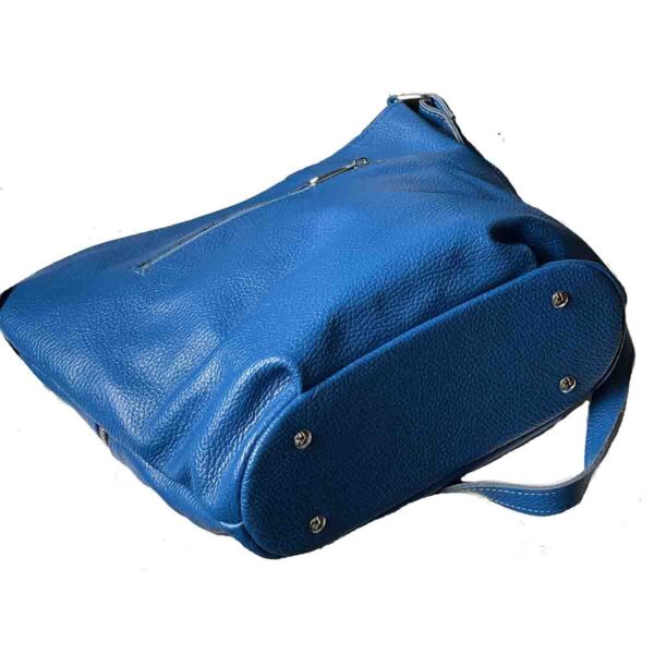 Syrena 580 in Electric Blue Genuine Pebble Leather - Image 2