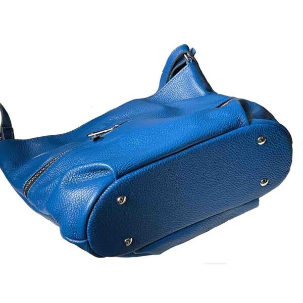 Syrena 580 in Electric Blue Genuine Pebble Leather - Image 3