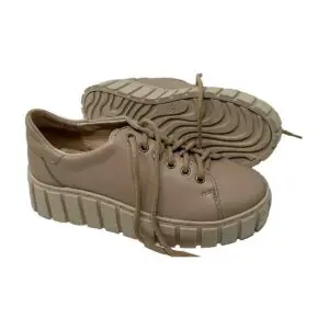 Cleo Cappuccino Genuine Leather fashion trainers only 37 left