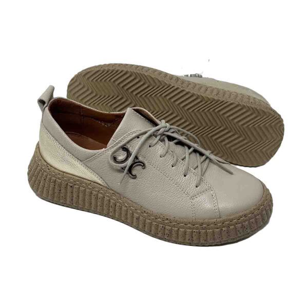 Vital Arch Dolce Amare Cream Genuine Leather Comfort Lace up - Image 2