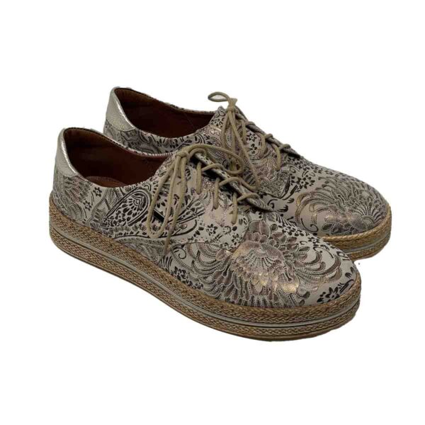 Vital Arch 1134 Beige Gold Genuine Printed Leather