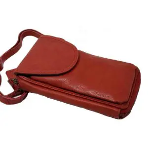 Belinda Wallet Purse in Soft Genuine Pebble Leather RFID Protected