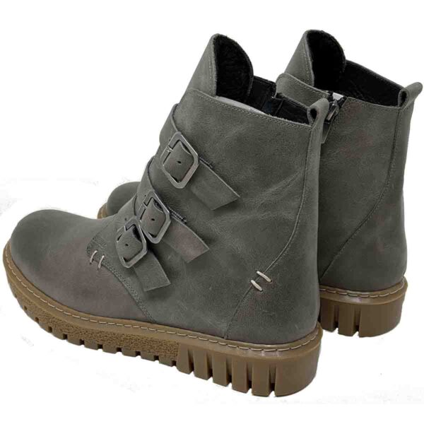 Kiki 3 in Soft Burnished Gray Genuine Leather - Image 3