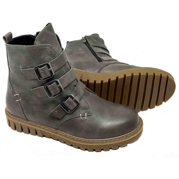 Kiki 3 in Soft Burnished Gray Genuine Leather - Image 2