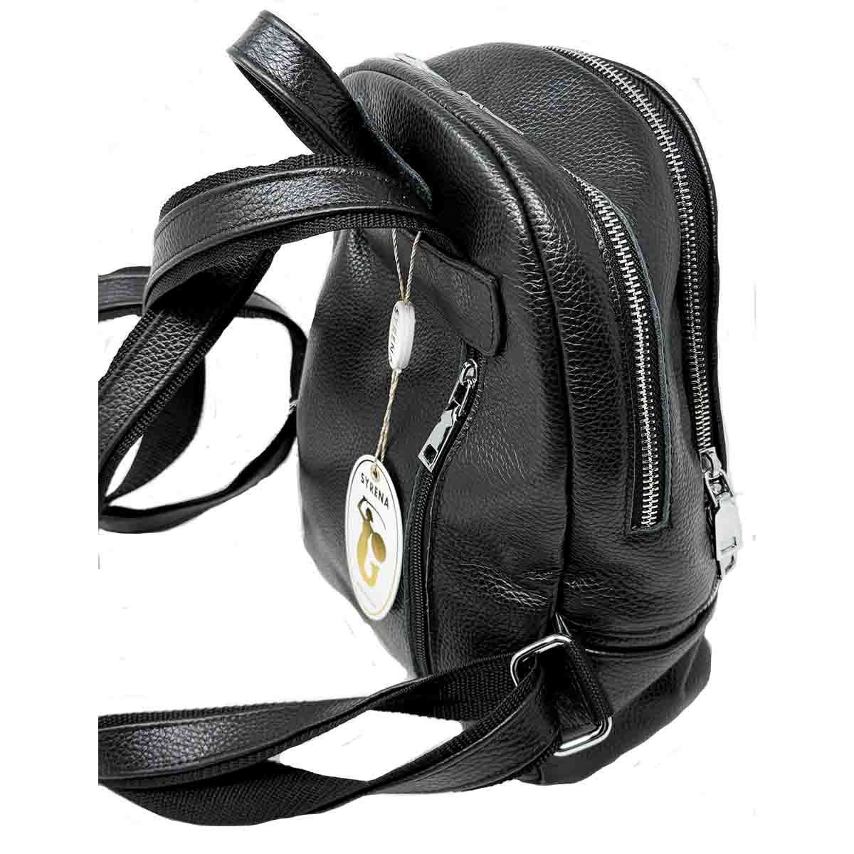 Syrena Anna Dressy Bag Pack Genuine Pebble Leather - Image 2