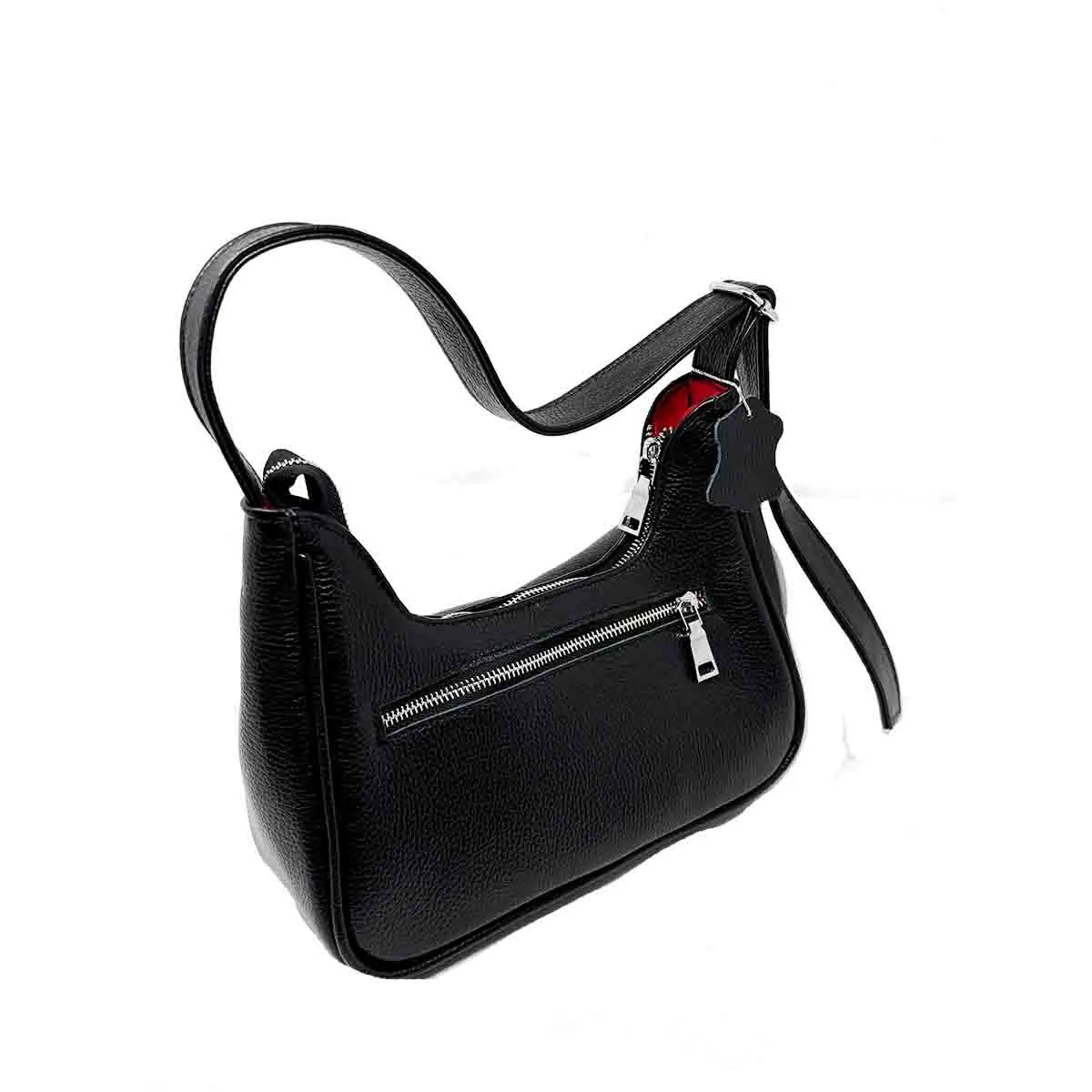 Belinda  Genuine Pebble Leather Shoulder Bag - Image 3