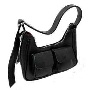 Belinda  Genuine Pebble Leather Shoulder Bag