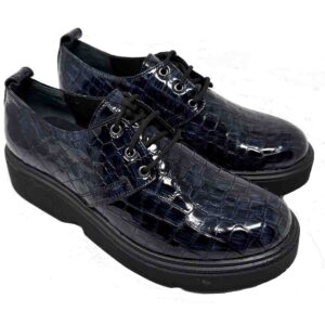 Clair Blue Genuine Leather Lace Up only size 38 left