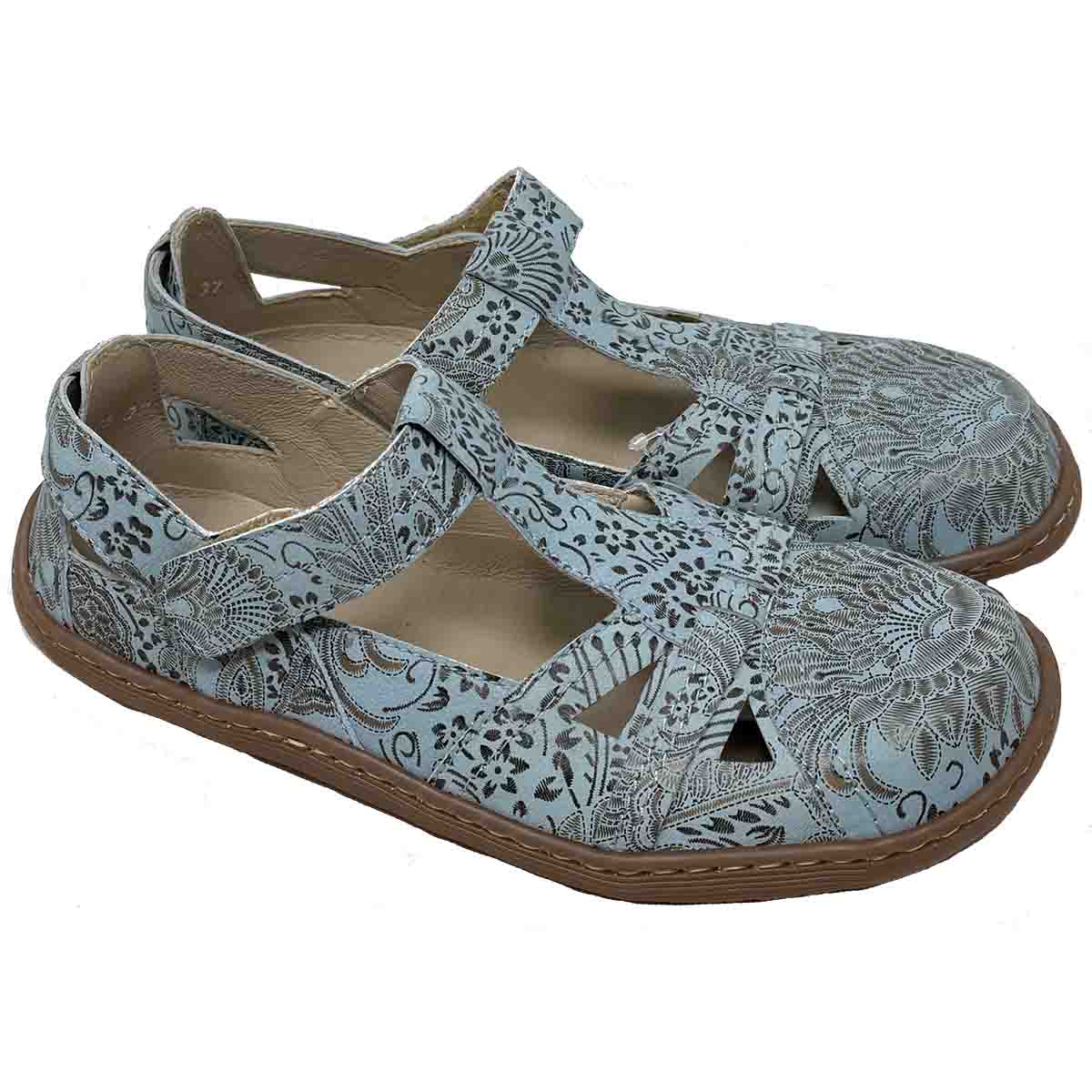 Daria Genuine leather Blue Gold Print wide toe box only size 7 is left - Image 2