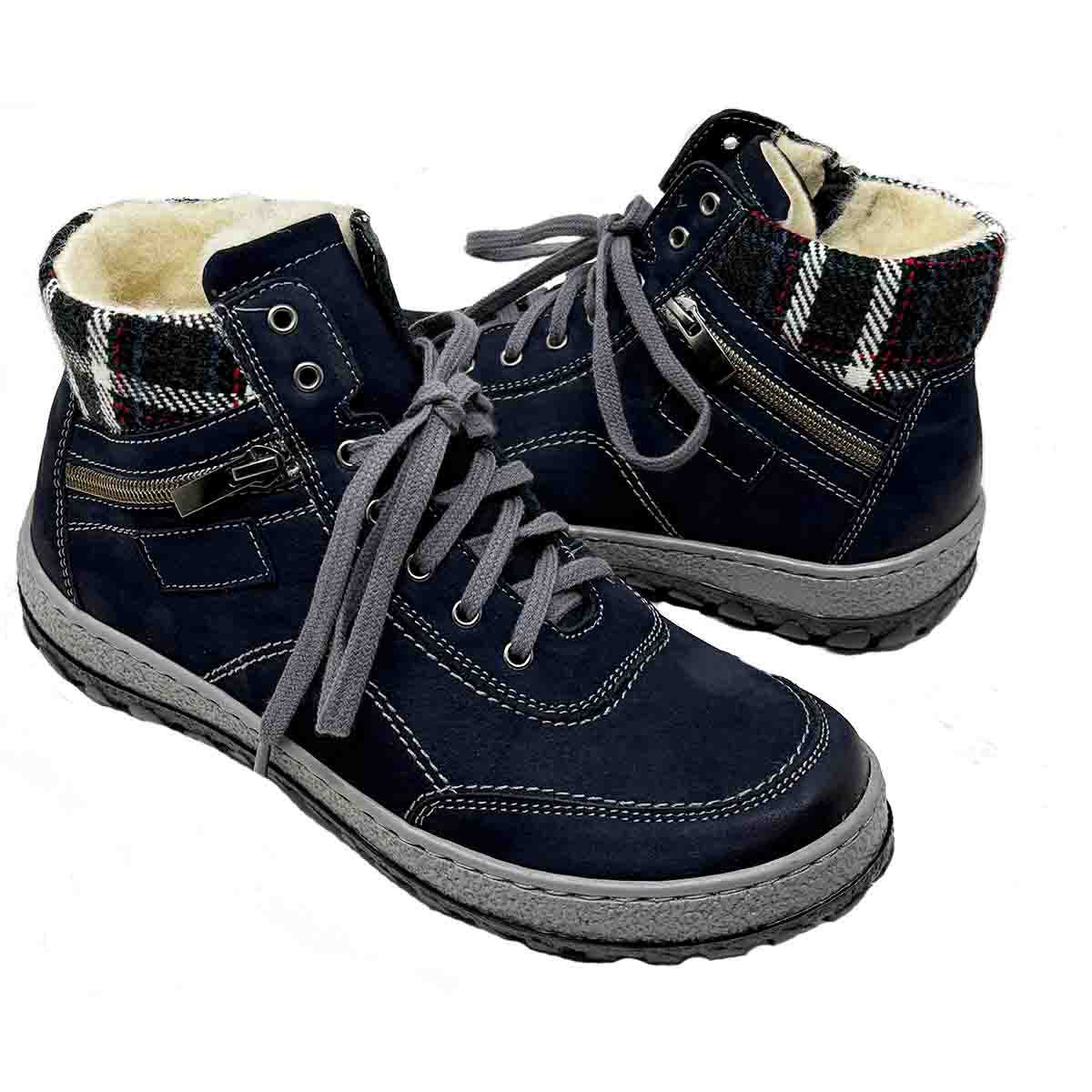 Kiki 2 in Navy Water Resistant Genuine Leather - Image 3