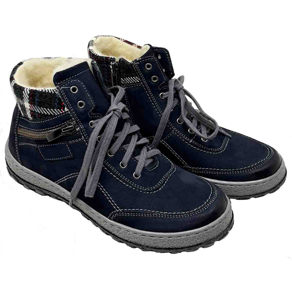 Kiki 2 in Navy Water Resistant Genuine Leather - Image 2
